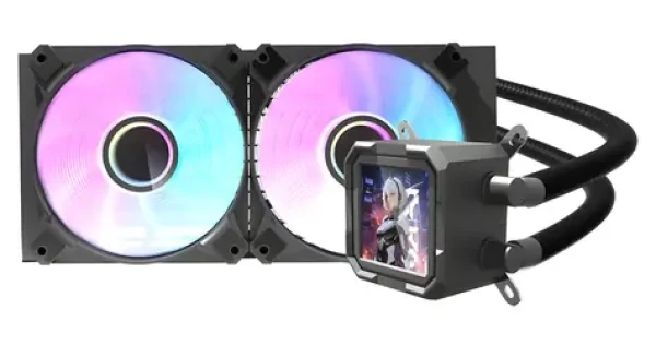 DarkFlash DV240S černá / AiO chladič CPU / 2x 120 mm / ARGB podsvícení / 800-1800 RPM / 30 dB / Intel + AMD (DV240S BLACK)