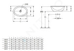 VILLEROY & BOCH - Loop&Friends Umyvadlo zápustné, 570x410 mm, s přepadem, alpská bílá 4A620001