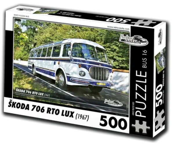 RETRO-AUTA Puzzle BUS č.16 Škoda 706 RTO LUX (1967)