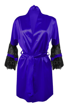 DKaren Housecoat Beatrice Blue Modrá