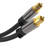 PremiumCord Gold design Kabel Toslink M-M 1m / OD:6mm (8592220019747)