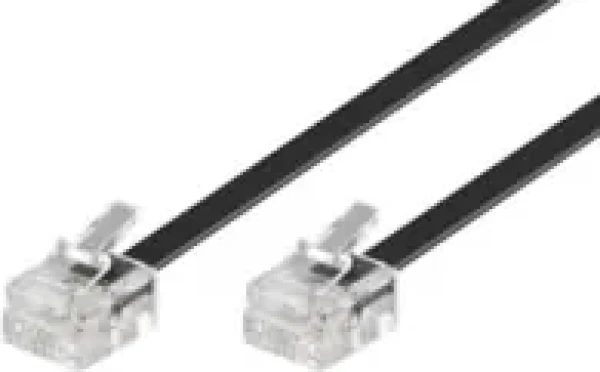 MicroConnect Modulární kabel RJ11 6P/4C 6m černá (MPK186)