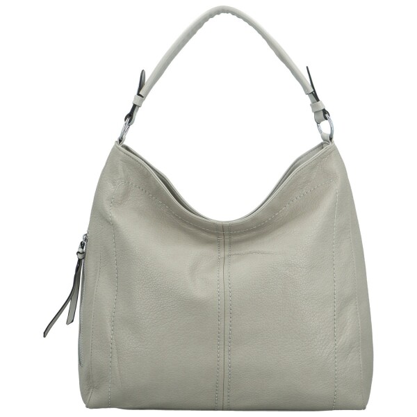 Módní dámská koženková kabelka na rameno Myra, šedá