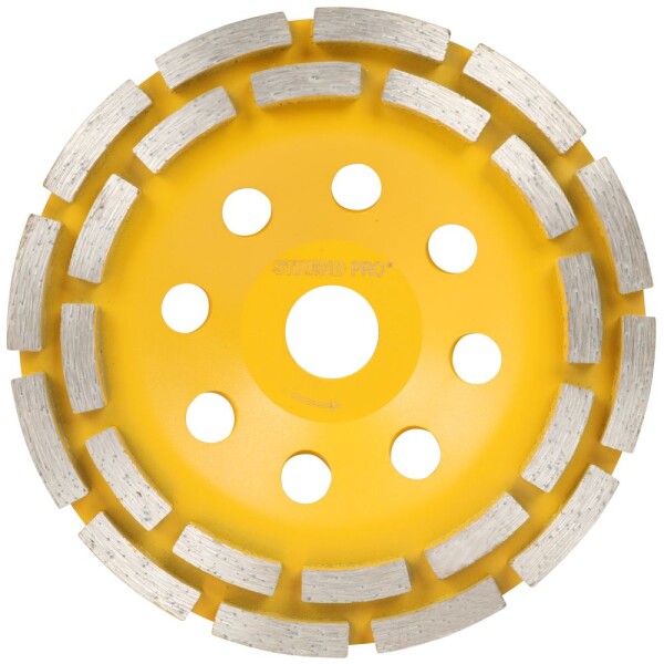 STREND PRO 2232008 Kotouč diamantový brusný, dvouřadý, 125mm, 22,2mm, CGW11