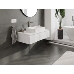 MEXEN/S - Orio koupelnová skříňka pod umyvadlo 100 cm s deskou, 1 šuplík, bílá mat 91A10-10023-1-BFC01