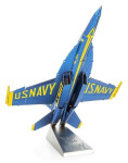 Metal Earth 3D kovový model F-18 Super Hornet Blue Angel