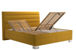 Postel Britania 180 x 200 látka: Nero Beige / Alfa Gold