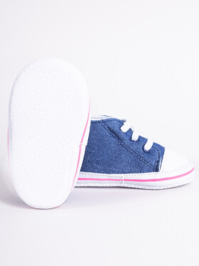 Yoclub Dětské dívčí boty OBO-0214G-1800 Denim 6-12 měsíců