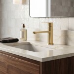 REA - Umyvadlová baterie Arcos Brush Gold REA-B6965