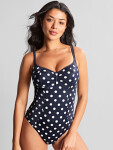 Jednodílné plavky Swimwear Anya Riva Spot Balconnet Swimsuit navy/vanilla SW1450 80HH