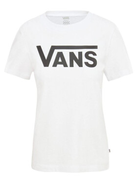 Vans FLYING V CREW white dětské triko s krátkým rukávem - L