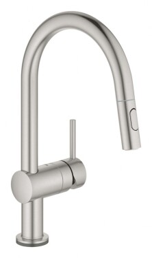 GROHE - MintaTouch Elektronická dřezová baterie s výsuvnou sprškou, supersteel 31358DC2