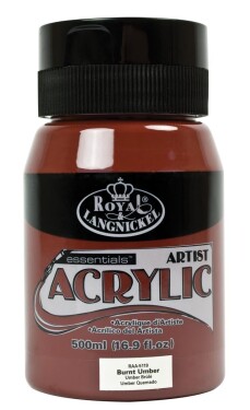 Royal &amp; Langnickel Akrylová barva 500ml BURNT UMBER