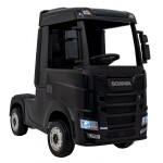 Mamido Elektrický kamion Scania R-SERIE 4x4 černý