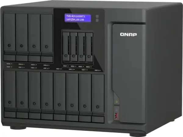 QNAP TVS-AIh1688ATX-U7-32G / Intel Core Ultra 7 / 32GB DDR5 ECC / 12x 3,5"+4x 2,5" / 2x 2,5GbE / 2x 10GbE