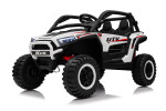 Mamido Elektrické autíčko Buggy UTV KCK 4x4 bílé 24V | 800W | 50 kg | EVA | LED | 2,4Ghz | ECO kůže