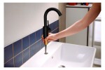 HANSGROHE - Zesis S Umyvadlová baterie s výpustí Push-Open, CoolStart, matná černá 74742670