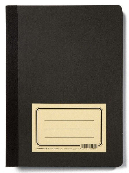 Školní sešit RETRO 545 bezdřevý