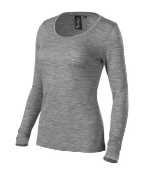 Merino Rise LS triko dámské tmavě šedý melír L