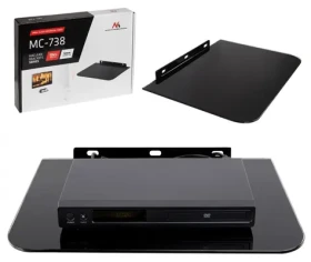 Polička pod DVD jednoduchá MC-738 / Polička pod DVD / nosnost do 10 kg (MC-738)