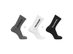 Salomon Everyday Crew 3-Pack Black/White/Med Grey Melange vel. 42-44
