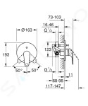 GROHE - Swift Baterie pod omítku, pro 2 spotřebiče, s tělesem, chrom 24336001