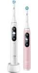 Oral-B iO 6 Duo bílá/růžová / Elektrický zubní kartáček / s pouzdrem (iO 6 Duo White/Pink Sand)