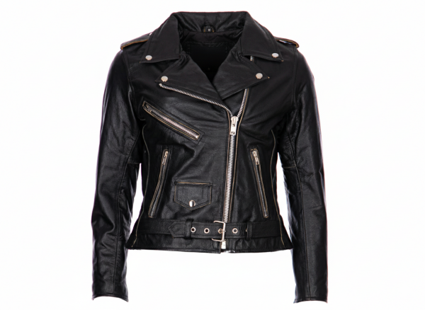 Dámská Kožená Bunda Křivák Eagle Rub Off Brixton Černá Velikost: