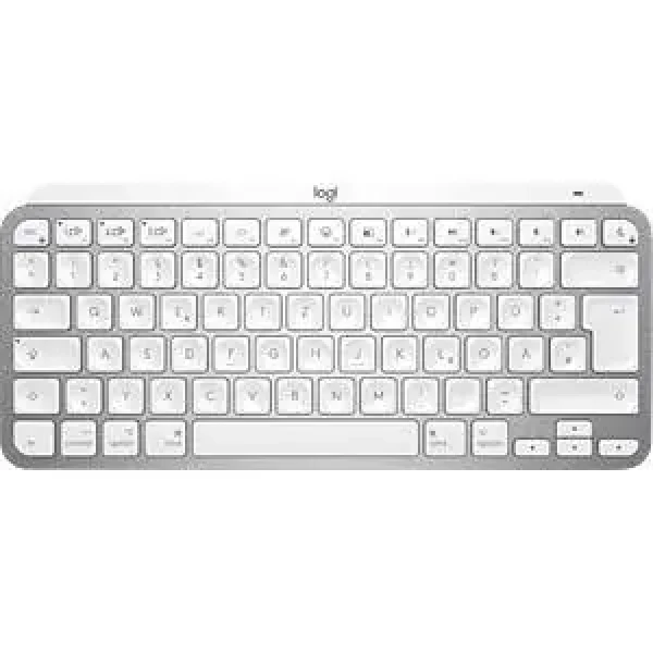 Logitech MX Keys Mini DE bílo-šedá / bezdrátová klávesnice / DE layout / Bluetooth / LED podsvícení (920-010519)