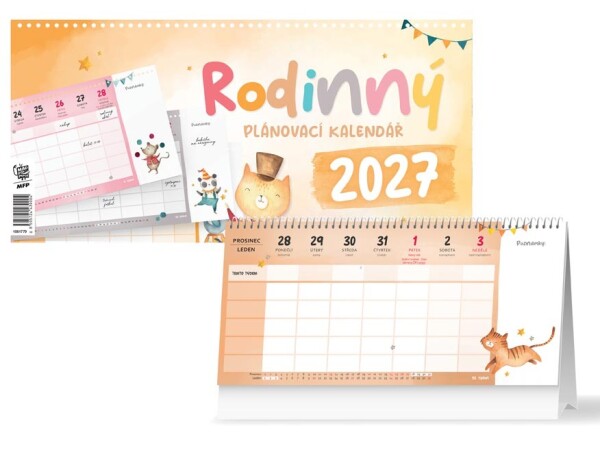 Stolní kalendář 2027 MFP Rodinný plánovací