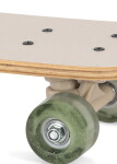 Konges Sløjd Skateboard se svítícími kolečky Lemon, krémová barva, dřevo, plast