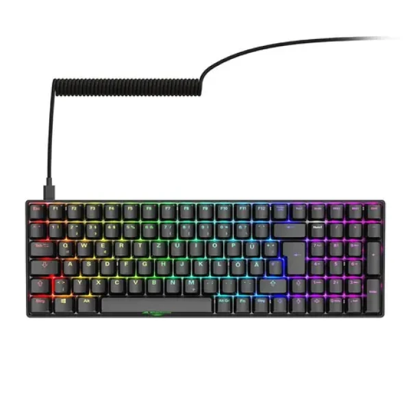 Sharkoon Skiller SGK50 S2 černá / herní klávesnice / mechanická / Gateron Brown / USB / 1.5m / DE Layout (4044951040810)