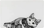 Trixie Podložka pod misky Zentangle 44x28 cm / Podložka pod misky / guma / protiskluzová (VAT008630)
