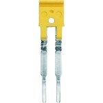 Weidmüller Z-series, Accessories, Cross-connector, For the terminals, No. of poles: 2 ZQV 2.5/2 1608860000-60 žlutá 60 ks