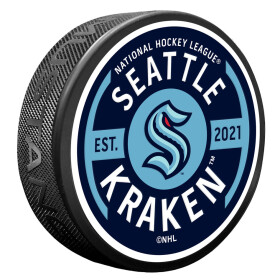 Mustang Puk Seattle Kraken NHL Textured Gear Puck