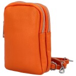 Luxusní dámské kožené MINI crossbody Lucho, oranžová