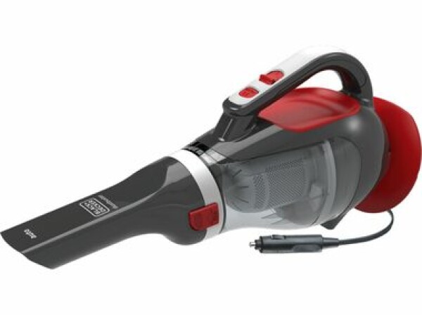 BlackDecker ADV1200 šedá-červená / Autovysavač 12V / 0.61 l / 1053 l-min / kabel 5 m (ADV1200)