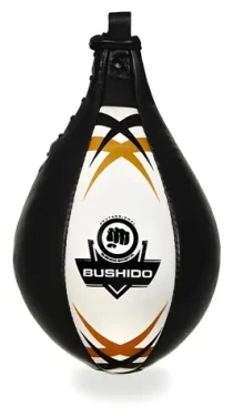 DBX Bushido ARS-1152 černobílá / Boxovací hruška / hovězí kůže / na boxerskou platformu