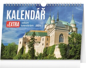Kalendář 2024 stolní: s extra velkým kalendáriem, 30 × 21 cm