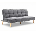 Trojmístná rozkládací pohovka, šedá, látka, ASB-C3030 GREY6