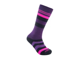 Sensor Slope Merino ponožky černá/růžová/fialová vel. 3-5 (35-38)