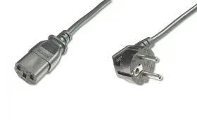 Digitus / Napájecí kabel / CEE7/7 - IEC C13 / 2,5 m / černá (AK-440100-025-S)