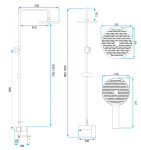 REA - Sprchový set AVALON CHROME REA-P8699