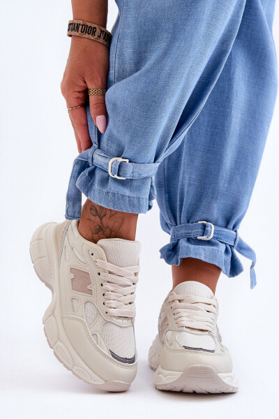 Modní Dámské Sportovní Boty S Síťovinou Bežové Venice 36