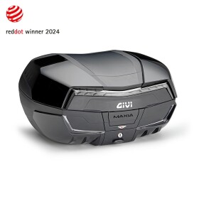 V58Nntb kufr Givi Maxia 5 černý (Monokey), čirá optika, 4 černé lakovatelné kryty, objem 58 ltr.