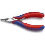 Knipex 38 91 200 pro elektroniku a jemnou mechaniku ploché jehlové kleště 45° zahnuté vanadová elektrikářská ocel 200 mm