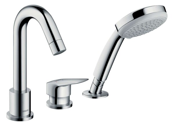 HANSGROHE - Logis Baterie na okraj vany, 3-otvorová instalace, chrom 71313000