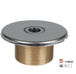 Hugo Lahme vtoková tryska Ø 18 mm, červený bronz, vnější závit 1 1/2“, délka 40 mm, pro keramické a prefabrikované bazény