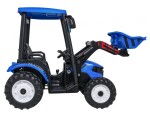 Mamido Dětský elektrický traktor MEGA D68 24V s přívěsem modrý