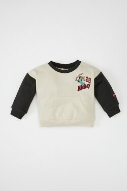 DEFACTO Baby Boy Disney Mickey Minnie Crew Neck Sweatshirt